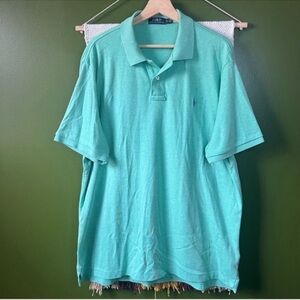 Polo Ralph Lauren Mint Green Cotton Golf Polo XL